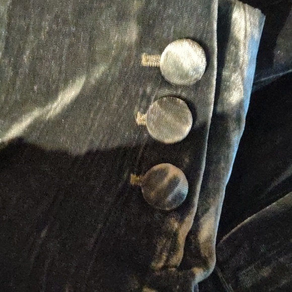 Frame Denim Velvet Blazer in Dark Green - Picture 9 of 10